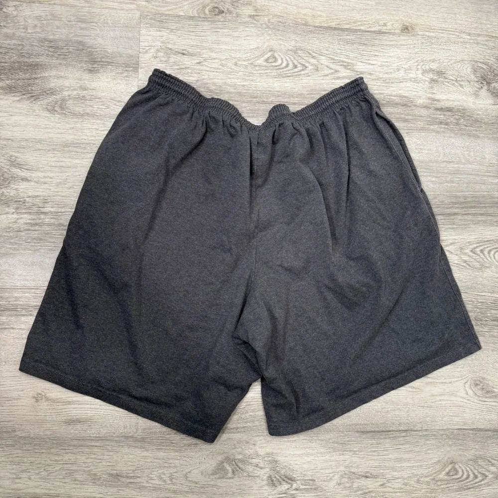 Champion Athletic Shorts Dark‎ Gray Elastic Waist Drawstring Logo Mens XL